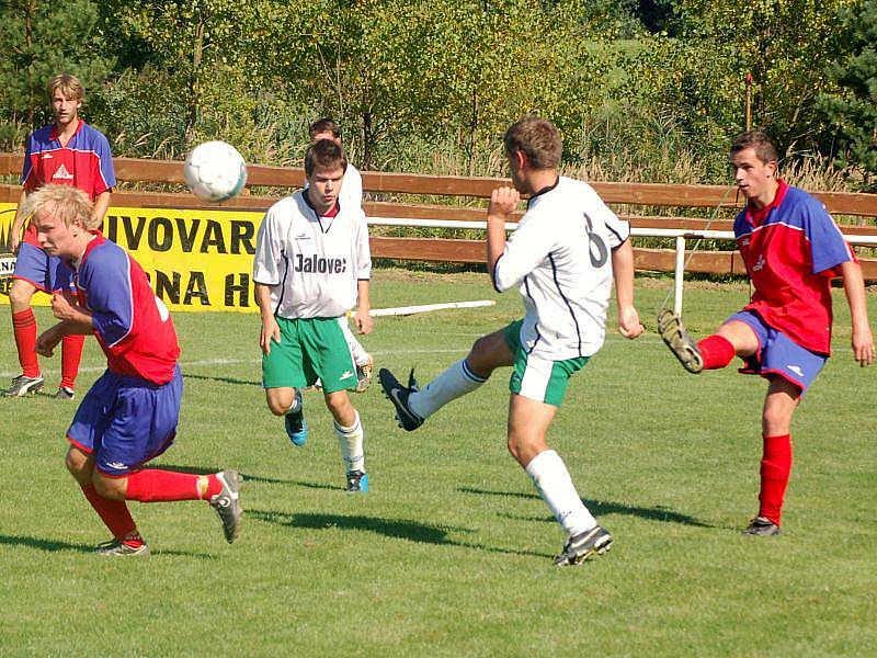 Zápas okresního přeboru Střítež – Halenkov.