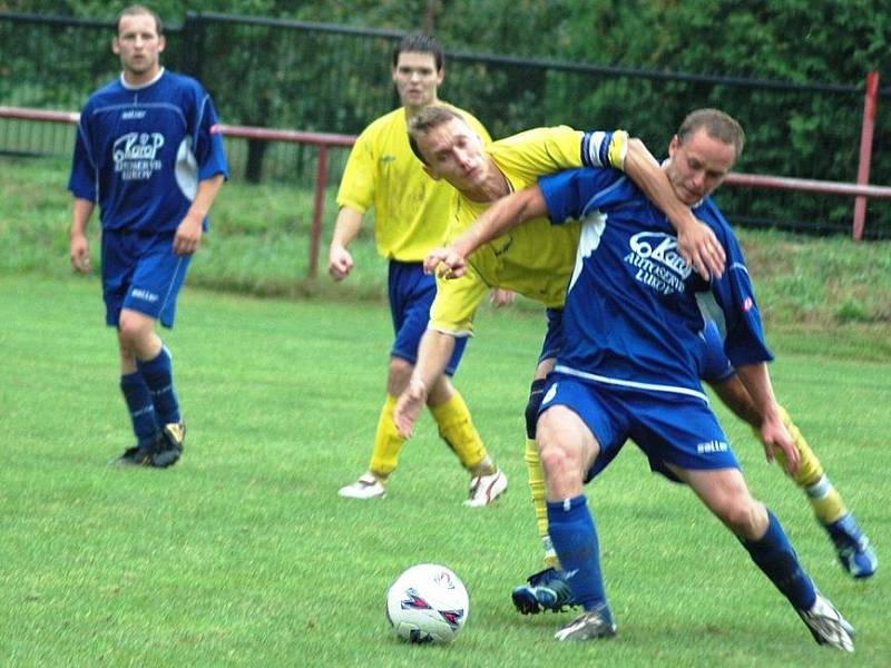 V zápase 1. A třídy Juřinka (ve žlutém) doma porazila Lukov. 