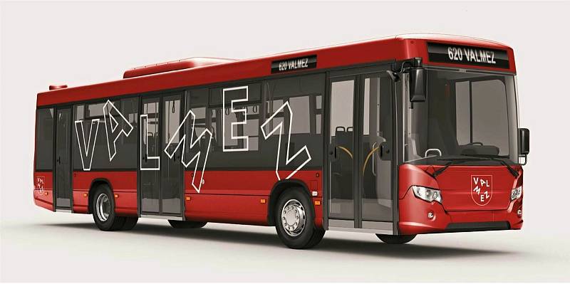 Vizualizace budoucí podoby autobusů MHD ve Valašském Meziříčí, kterou bude od 12. června 2022 zajišťovat společnost TQM - holding.