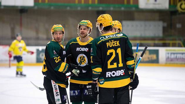 Hokejisté Vsetína v úvodním zápase předkola play-off proti Ústí nad Labem.