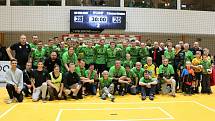 V posledním domácím utkání v sobotu v rámci 15. kola extraligy přehrálo Zubří (v zeleném) Hranice 28:20, když o vítězství rozhodlo ve druhém poločase.