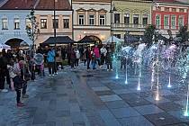 Slavnostní otevření opraveného náměstí ve Valašském Meziříčí. 