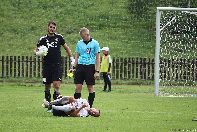 Fotbalisté Valašského Meziříčí prohráli s Polankou nad Odrou 0:2.