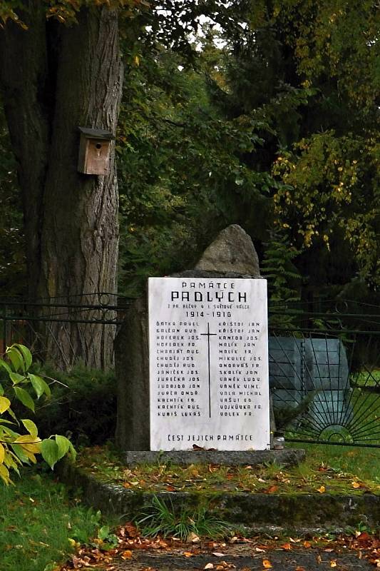 Prostřední Bečva - památník obětí 1. světové války