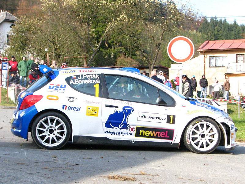 Závěrečný sprintrally sezony - Peták a Benešová