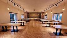 Prostřední Bečva - rekonstruovaný sál zbrojnice v místní části Kněhyně