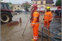 Blesková povodeň v Rožnově pod Radhoštěm; středa 22. května 2019