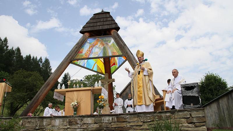 Mše za autora zvoničky v údolí Uherská v Huslenkách pátera Josefa Trtíka