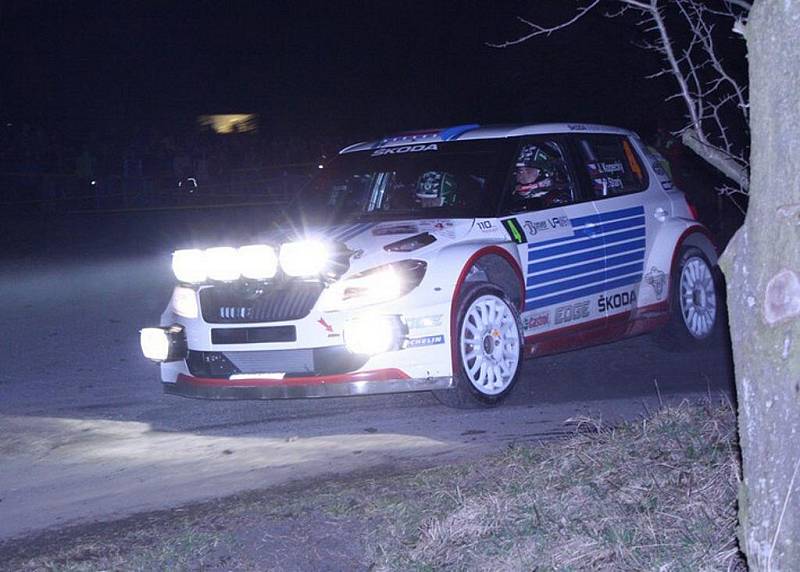 První etapa Valašské rally.