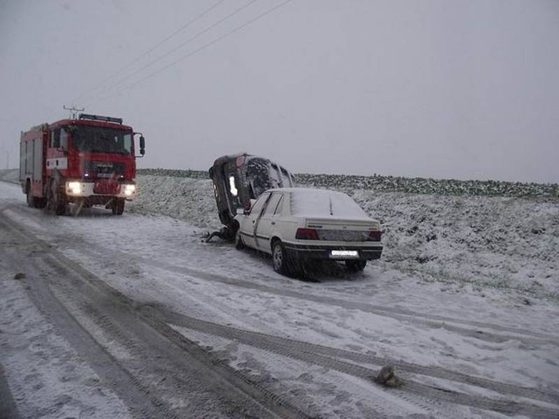 Nehoda u Ledče nad Sázavou.