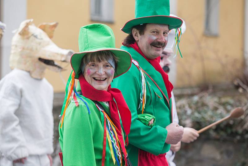 Masopustní průvod v Pelhřimově.