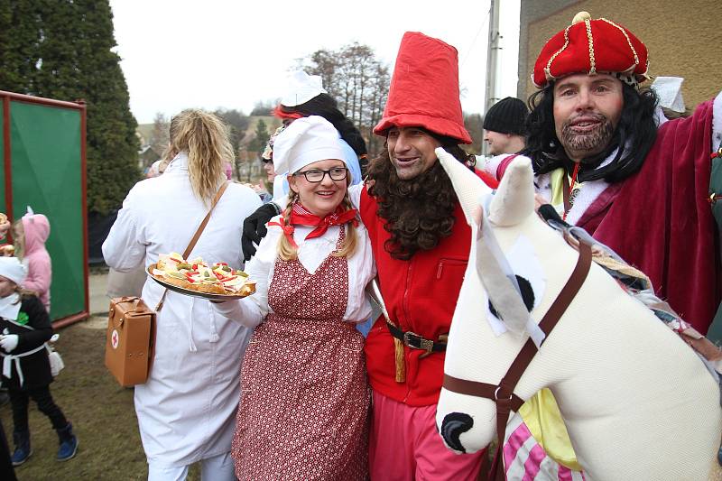 Masopustní průvod v Okrouhličce