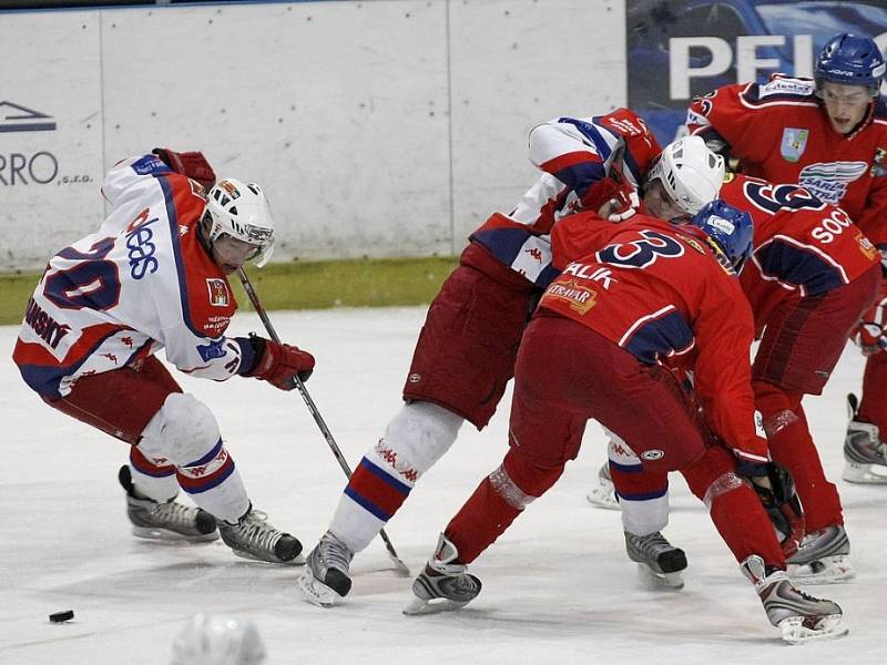Hokejisté Havlíčkova Brodu si doma poradili s Ostravou.