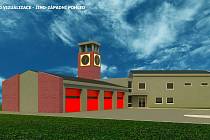 Tak bude vypadat nová zbrojnice pro hasiče ve Ždírci.