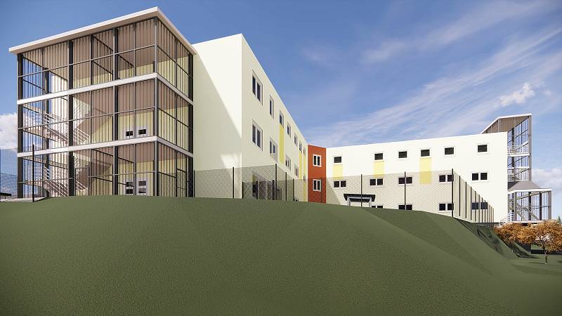 Vizualizace nové budovy ženské věznice ve Světlé.