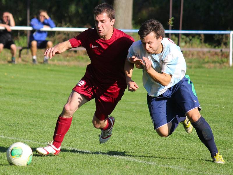 Matný výkon. Ten podali fotbalisté Borové na hřišti v Lučici, se kterou prohráli potřetí v řadě a nevstřelili jí ani gól.