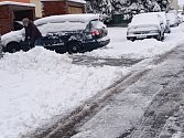 Sněhová nadílka na Vysočině.