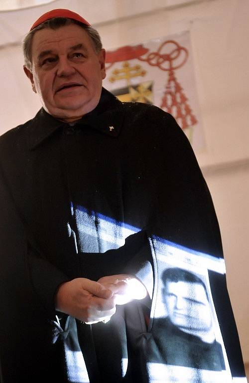 Kardinál Dominik Duka na Dušičkovém setkání v Zahrádce.