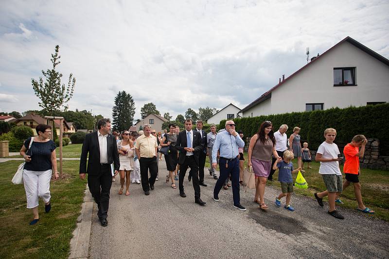 Prohlídka Sobíňova vítěze soutěže Vesnice roku 2019 Kraje Vysočina.