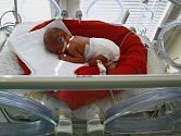 Stanice intermediární péče havlíčkobrodské nemocnice pečovala v průběhu letošního roku o osmdesát dětí s nízkou porodní hmotností. Nejmenší novorozenec vážil pouhých 520 gramů. Ilustrační foto.