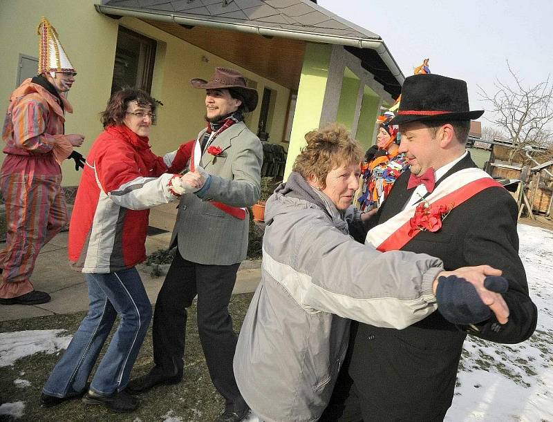 Masopustní průvod v Nové Vsi u Chotěboře.