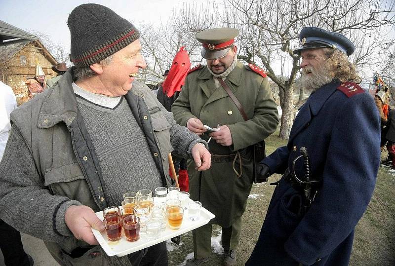 Masopustní průvod v Nové Vsi u Chotěboře.