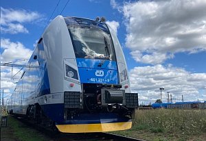 Na Vysočinu dorazil poslední z šestice nových moderních vlaků RegioPanter. Od září budou tyto vlaky jezdit i mezi Havlíčkovým Brodem a Kolínem.