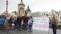 Demonstrace proti Andreji Babišovi s mottem "Nechceme premiéra, který krade"