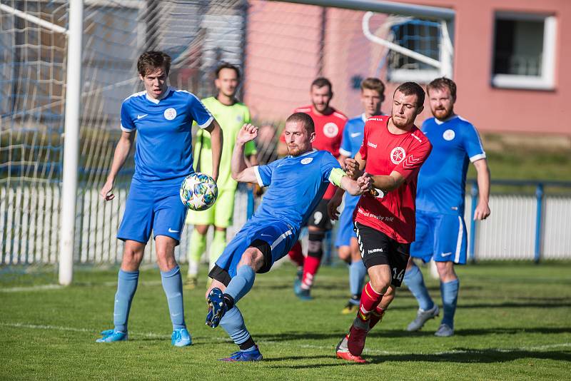 Utkání fotbalové I. A třídy mezi FK Bohemia Světlá nad Sázavou a SK Telč.