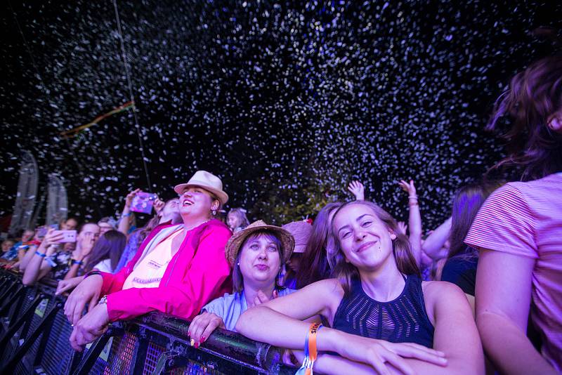 Skupina Mandrage na Sázavafestu 2018.