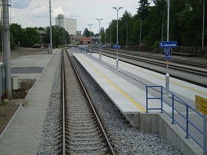 Železniční trať v Chotěboři
