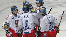 Česká reprezentace v havlíčkobrodské Kotlině porazila ve druhém přípravném zápase Bělorusko 7:1.