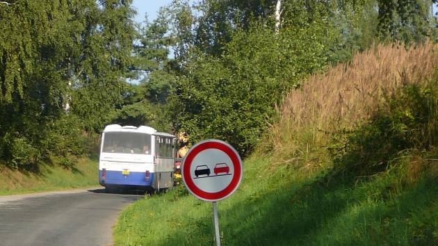 Na silnicích Havlíčkobrodska se objevila nová dopravní značka. Vypadá téměř shodně jako zákazová dopravní značka Zákaz předjíždění, ale autíčka na ní zřejmě vymaloval někdo barvoslepý. Červené autíčko je totiž umístěno napravo.