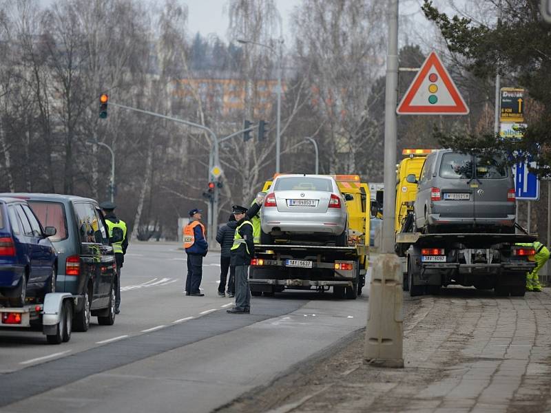 Úterní policejní zásah v havlíčkobrodské Lidické ulici.