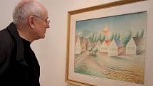 Mezi obrazy na největší a rekordně pojištěné výstavě díla Jana Zrzavého v Mirbachově paláci v Bratislavě v roce 2008 poutal pozornost také slavný obraz návsi v Krucemburku z roku 1959. Obraz vlastní Národní galerie v Praze.