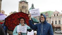 Demonstrace proti Andreji Babišovi s mottem "Nechceme premiéra, který krade"