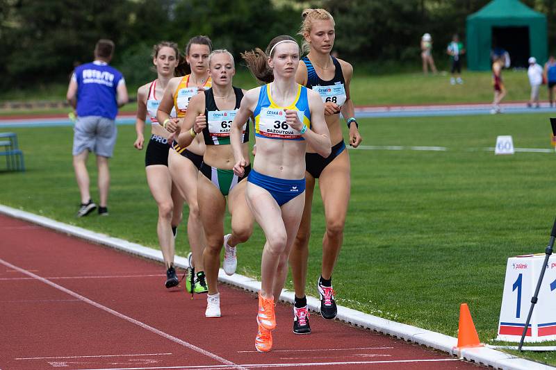 Juniorka Klára Bažoutová skončila druhá na mistrovství republiky v atletickém sedmiboji.