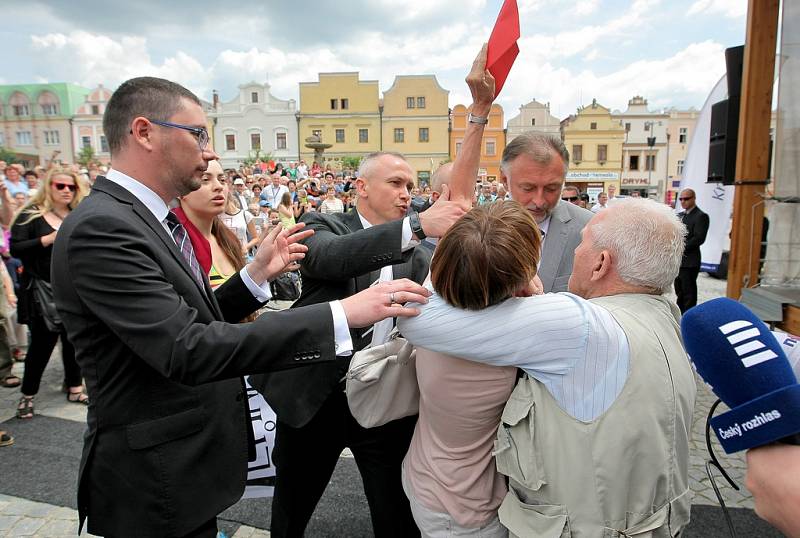 Momentky z návštěvy prezidenta republiky Miloše Zemana v Havlíčkově Brodě.