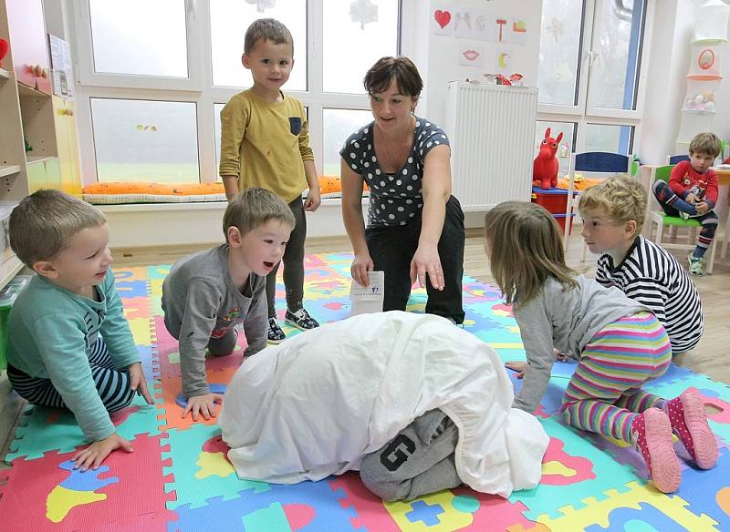 V dětské skupině Kamínek pracují dvě pracovnice, které každý týden chystají pro děti různé tematické programy a akce. Nechybí ani činnosti zaměřené na rozvoj jemné a hrubé motoriky, výtvarné a pohybové činnosti, tvořivé dílny či zpívání. 