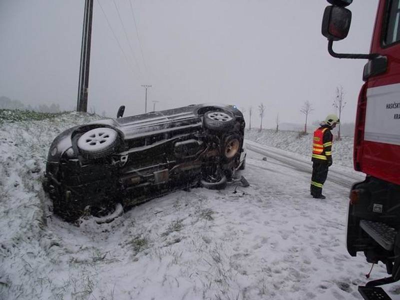 Nehoda u Ledče nad Sázavou.