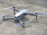 Pokusy s dronem na farmě Valečov.