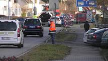 Opravy silnice Žižkova v Brodě.