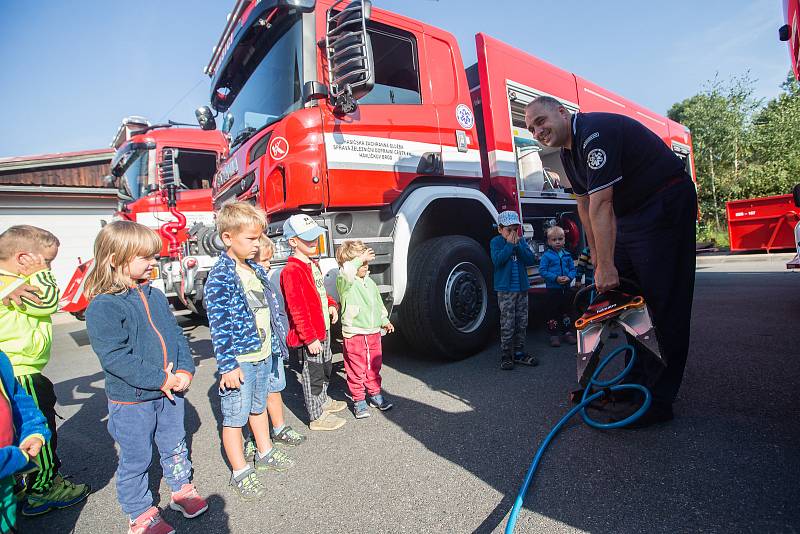 Den otevřených dveří u drážních hasičů v Havlíčkově Brodě.