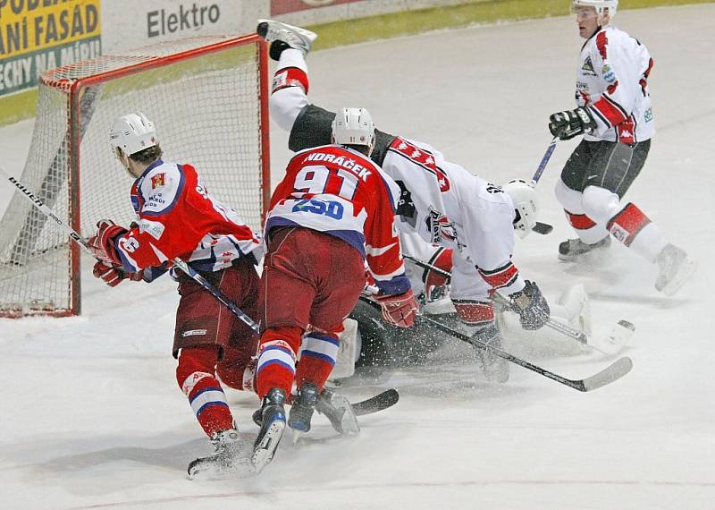 Z hokejového utkání HC Rebel - HC Havířov Panthers.