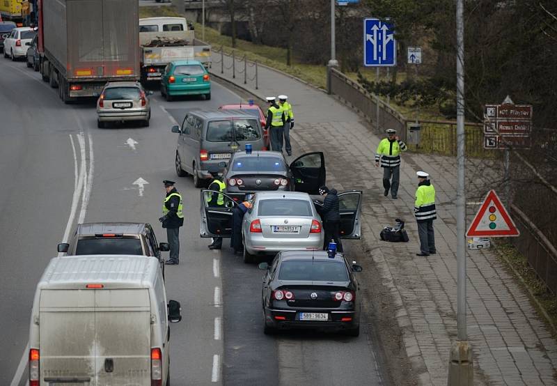 Úterní policejní zásah v havlíčkobrodské Lidické ulici.