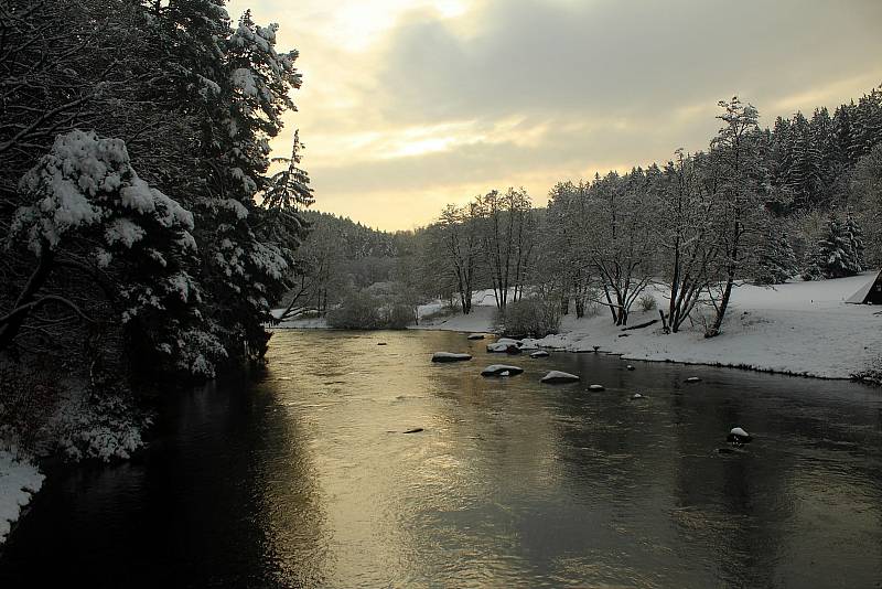 Zimní procházka na Stvořidlech u Ledče nad Sázavou. Foto: Jan Šafránek