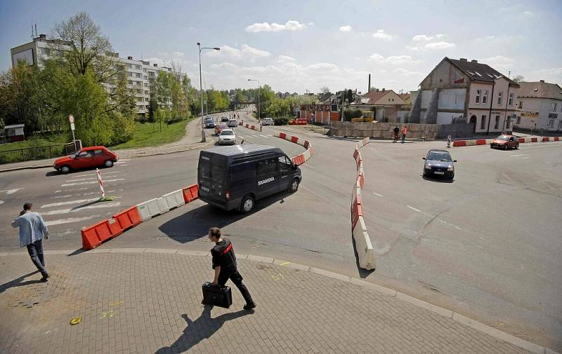 Dopravní situace v Havlíčkově Brodě.