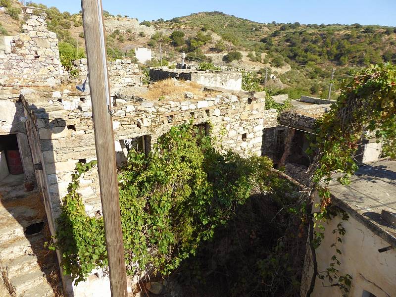 Opuštěná vesnice v Řecku