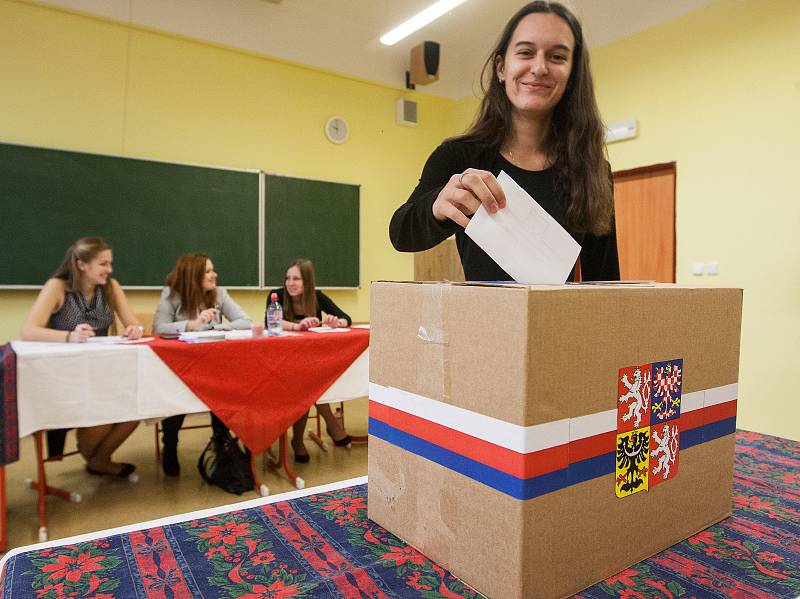 Studentské prezidentské volby v Obchodní akademii a Hotelové škole v Havlíčkově Brodě.