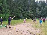 Rozloučení s letošním táborem ve Svratouchu - hra Brain ball